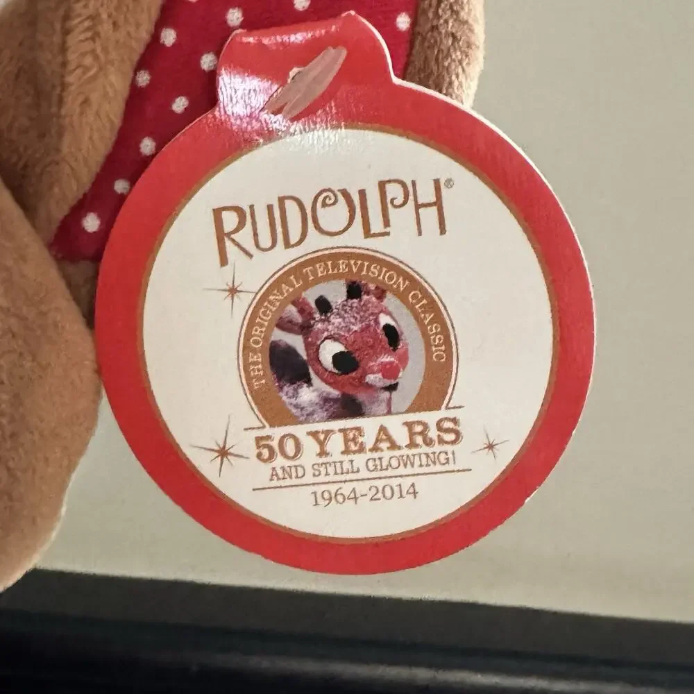 Sold! Kids Preferred RUDOLPH the Red Nosed Reindeer Sitting Plush Scarf 50 Years